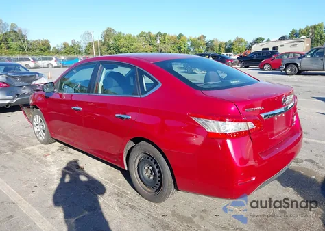 2014 Nissan Sentra Fe+ S/Fe+ Sv/S/Sl/Sr/Sv z USA, uszkodzony, nr VIN 3N1AB7AP2EL646124